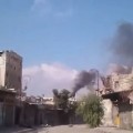 إستهداف باب الحديد في حلب بالقصف الجوي. أوغاريت نيوز - يوتيوب