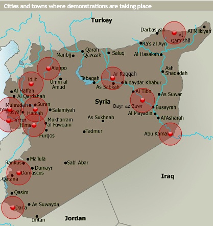 Map of Syria