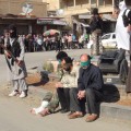 A photo published by The Coordination Committee in Raqqa on Facebook shows the preparation for the execution