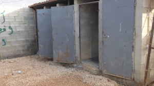 Bathrooms in the Zaatari camp - Photo taken by Raafat al-Ghanem
