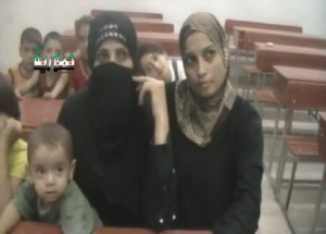 A displaced family in Hammourieh, Damascus. Credit: YouTube