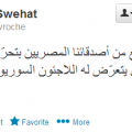 "Could we hope that our Egyptian friends take [steps] to stop the incitement against Syrian refugees?"