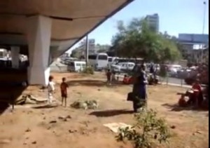 Syrian families without shelter in Beirut. Credit: YouTube
