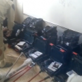 Civil defence volunteers in Kfar Nabel showcasing their equipment during the announcement of their team’s formation in September. Credit: YouTube/ klc.kafranbel klc